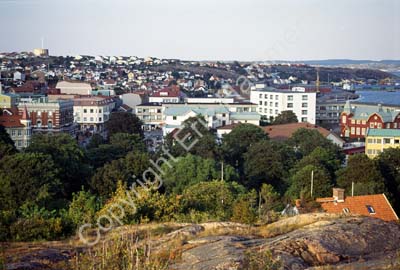 Marstrand samhälle vy från fästningen 961524