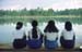 Women by lake in Rangoon 868824