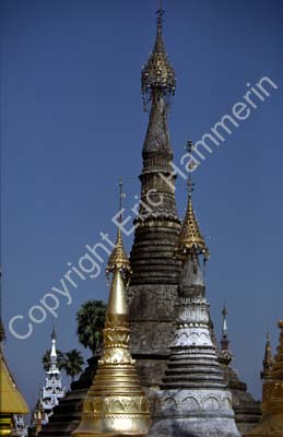 Stupas at Schwedagon 858805