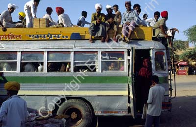 Bus being loaded Jaisalmer 863322