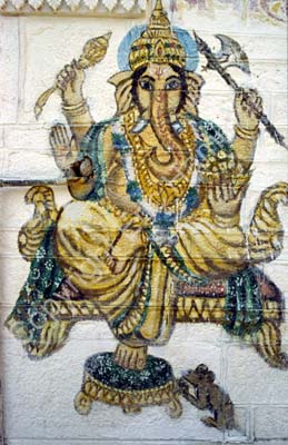 Ganesha wall painting Jaisalmer 863212