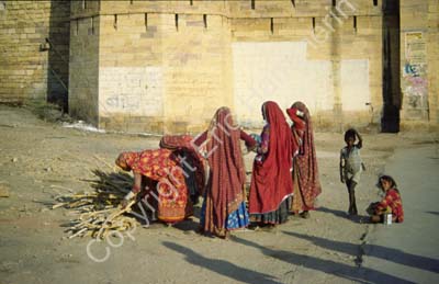 Women gathering wood Jaisalmer 863331