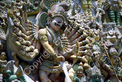 Meenakshi temple gopuram sculptures Madurai 826805