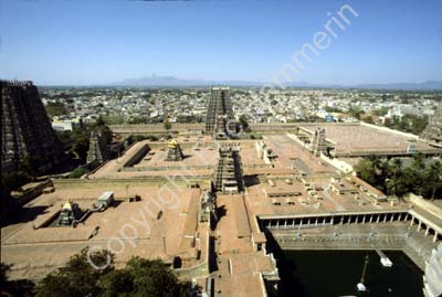 Meenakshi temple view from gopuram Madurai 826614