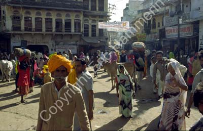 People in square Pushkar 864306