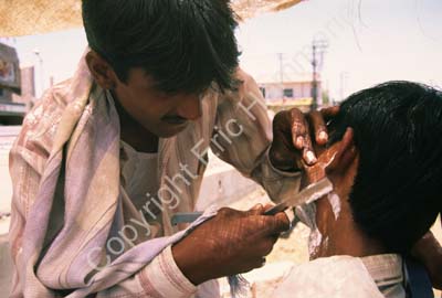 Barber  shaving man Rewari 006222
