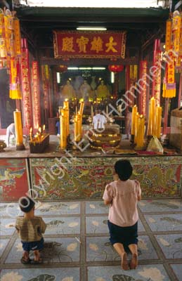Temple visitors praying 8724332