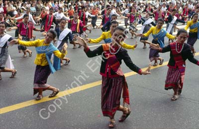 Dance parade in the street 8710912