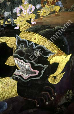 Mural demon wall painting 850820