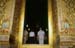 Doorway in golden wall 927431