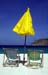 Umbrella chairs beach yellow blue 8721502