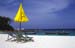Umbrella chairs beach yellow blue 8721503