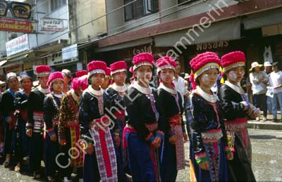 Songkhran festivities parade folk dress 8723923