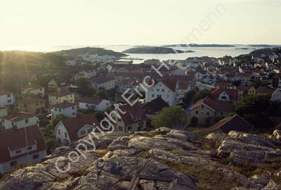 Marstrand samhälle vy från fästningen 961522