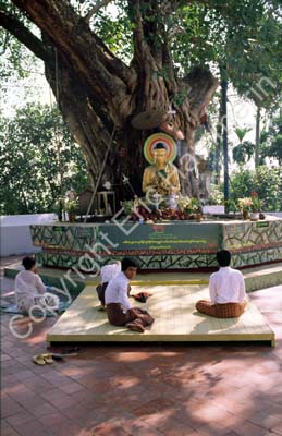 Temple yard Schwedagon 852630