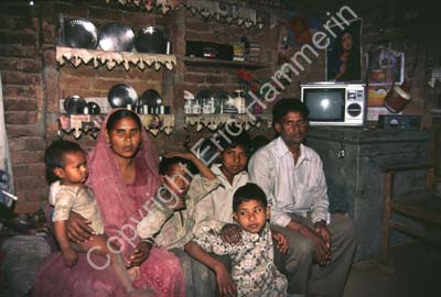 Indian family in house 002910