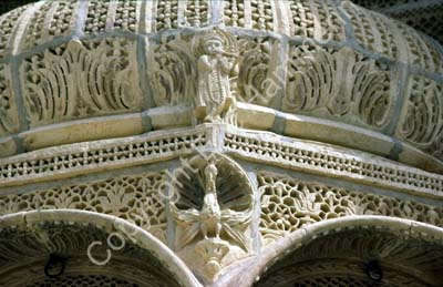 Building detail carved sandstone Jaisalmer 8510317