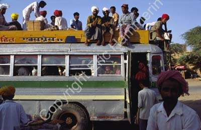 Bus being loaded Jaisalmer 863321