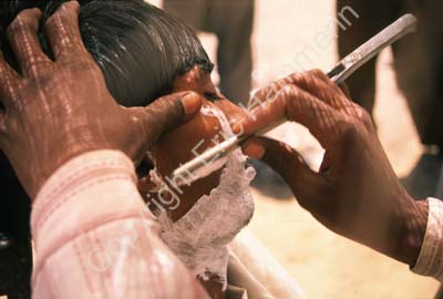 Barber  shaving man Rewari 006219
