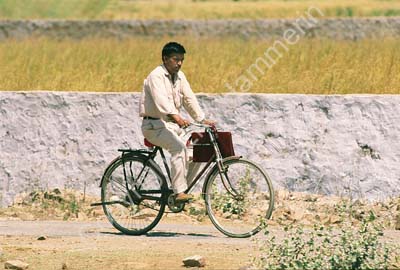 Man on bike Rajasthan 006111