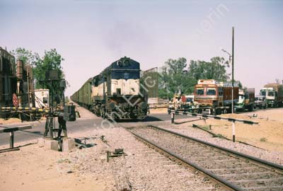 Train railway crossing Rewari 006226