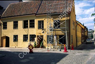 Kristianstad gammalt hus renoveras  S991803