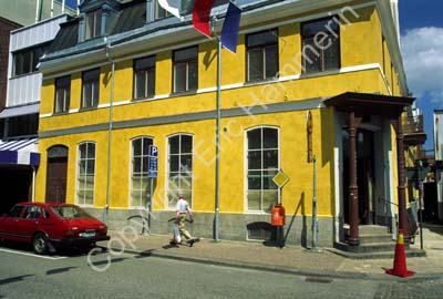 Kristianstad hus vid Lilla torg år 1640 S991714