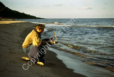 Stenshuvud man barn båt SSB5918