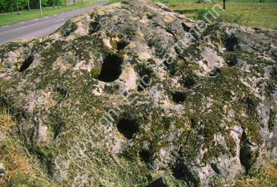 Vä jättegrytor skålgropar Pricke-sten S001343