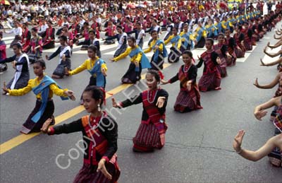 Dance parade in the street 8710913