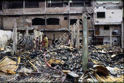 House construction site after fire 8720727